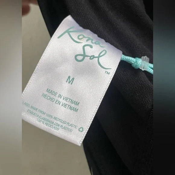 Kona Sol Womens Laser Cut Halter One Piece Swimsuit - Picture 6 of 6